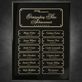 Black Piano Finish Perpetual Plaque 9" x 12"